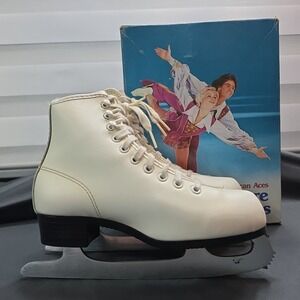 American Aces White Figure Ice States Girls Size US 2
